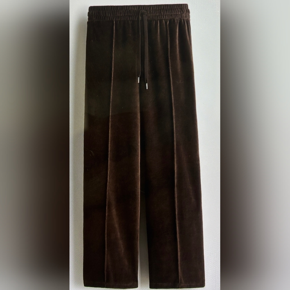 H&M Wide-leg Velour Velvet Pants Jogget Sz.  S